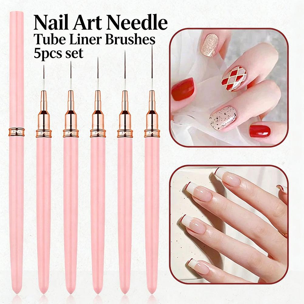 Nail Art Brush Set - 5-teiliges Nail-Art Pinselset 9mm 11mm 15mm