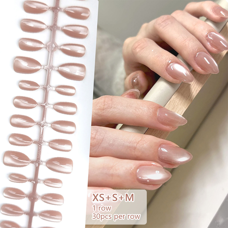 Nail Art Xs - 30 Stück Nude Cat Magnetische Nagelspitzen,