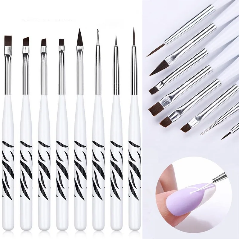 Nail Art Brush Set - Nail art Pinsel Ombre Pinsel UV