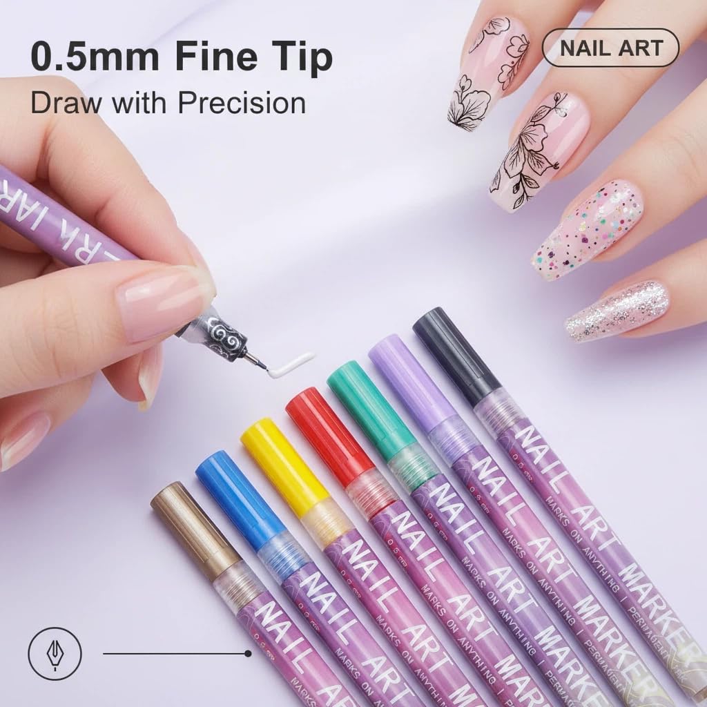 12-Farben Nail-Art-Stift-Set,  – Nail Art Brush Set Bewertung und Preis