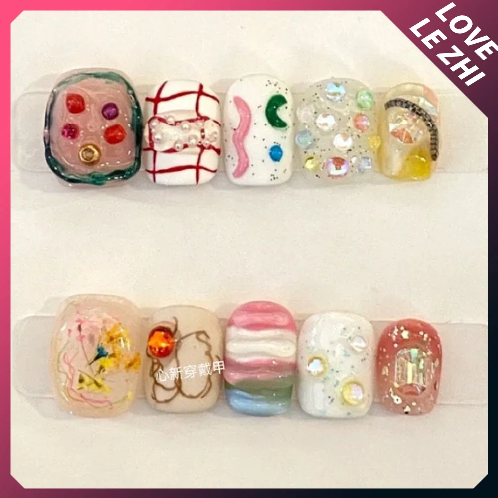 10 Stücke Diy Kreativität Lust – Nail Art Xs Bewertung und Preis