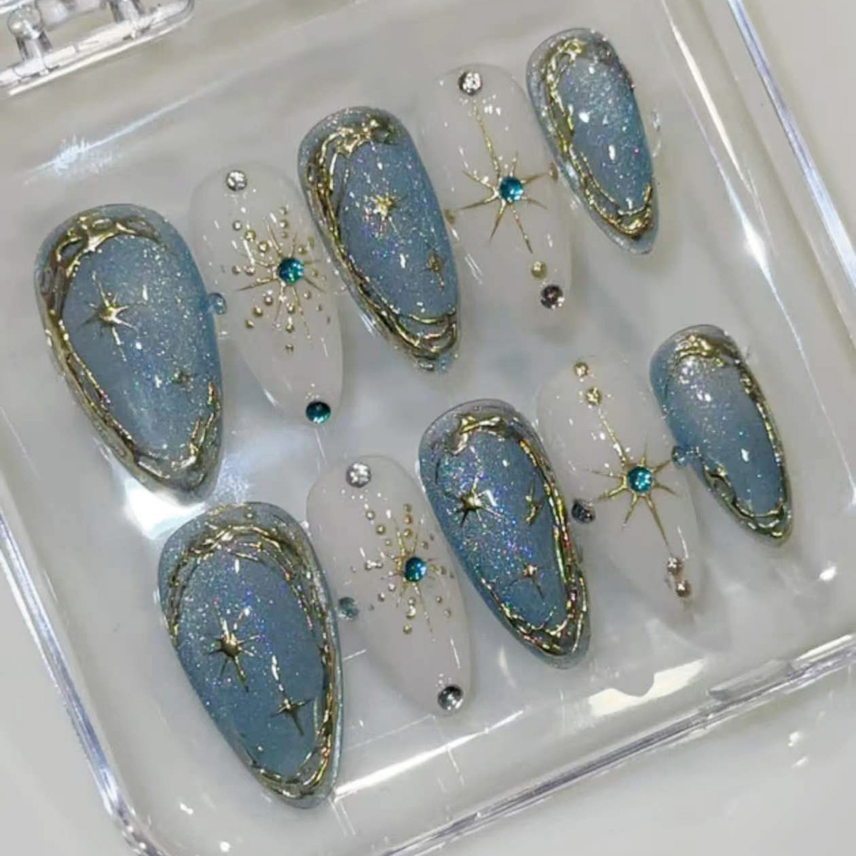 24 Stück Vergoldete Sternenlic – Nail Art Glitter Bewertung und Preis