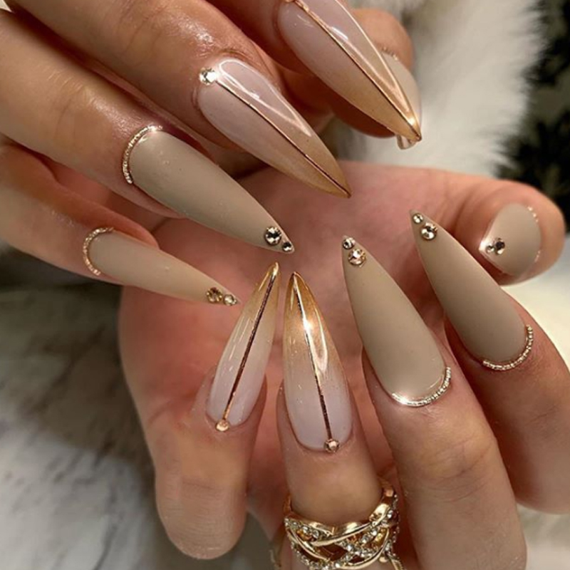 500 teile/los Lange Mandel Kla – Nail Art Xs Bewertung und Preis