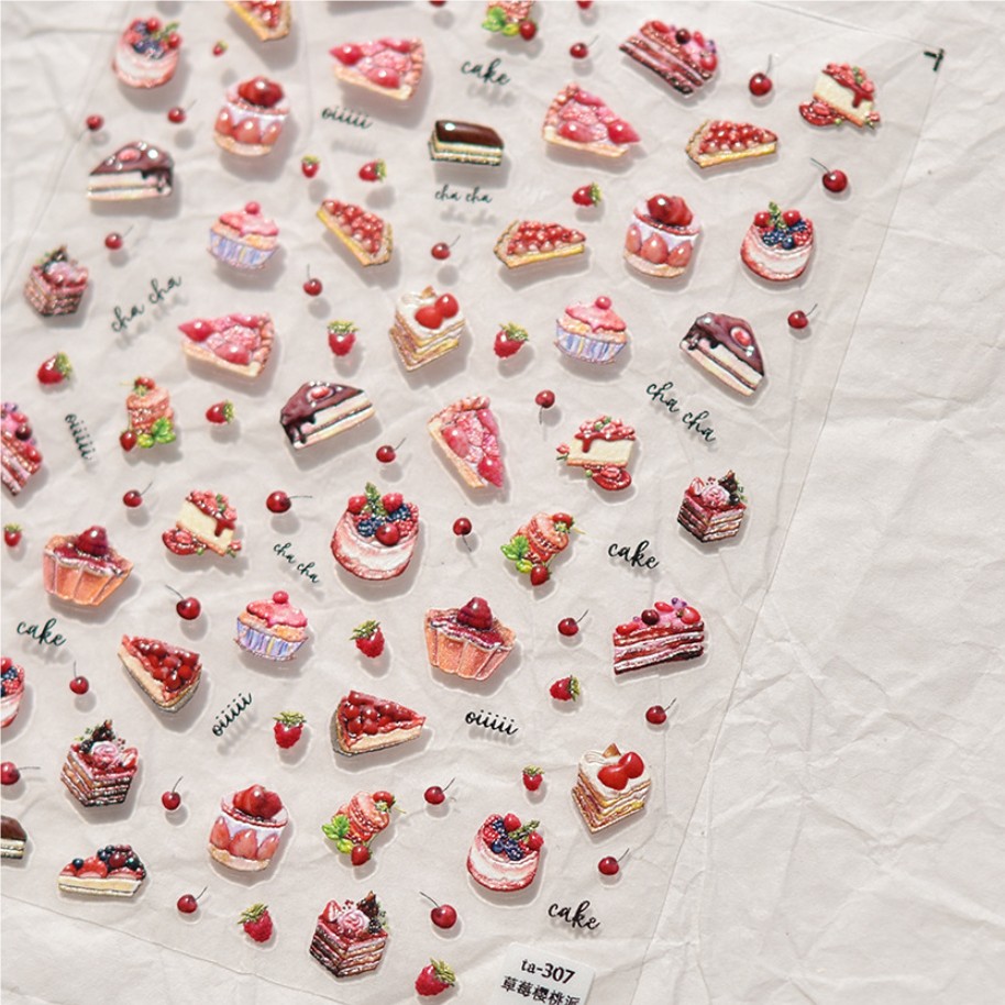 1 stücke 5D Erdbeere Schokolad – Nail Art Strawberry Bewertung und Preis