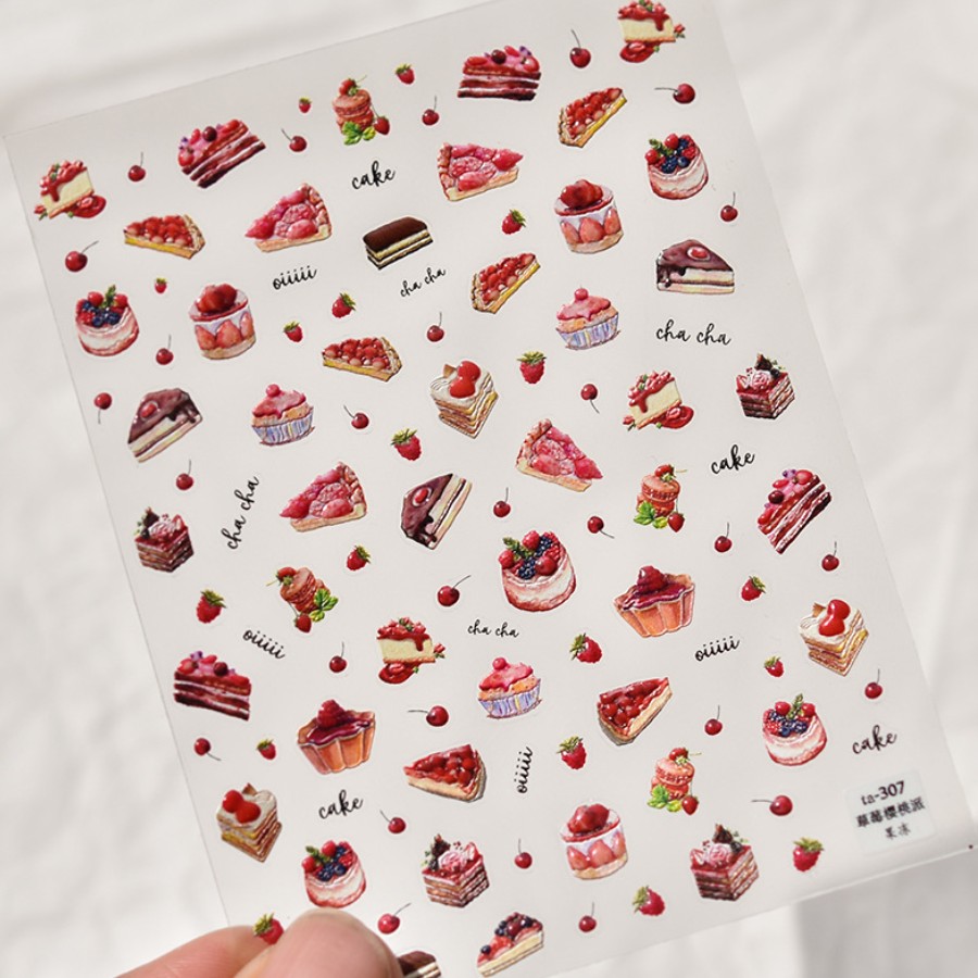 1 stücke 5D Erdbeere Schokolad – Nail Art Strawberry Bewertung und Preis