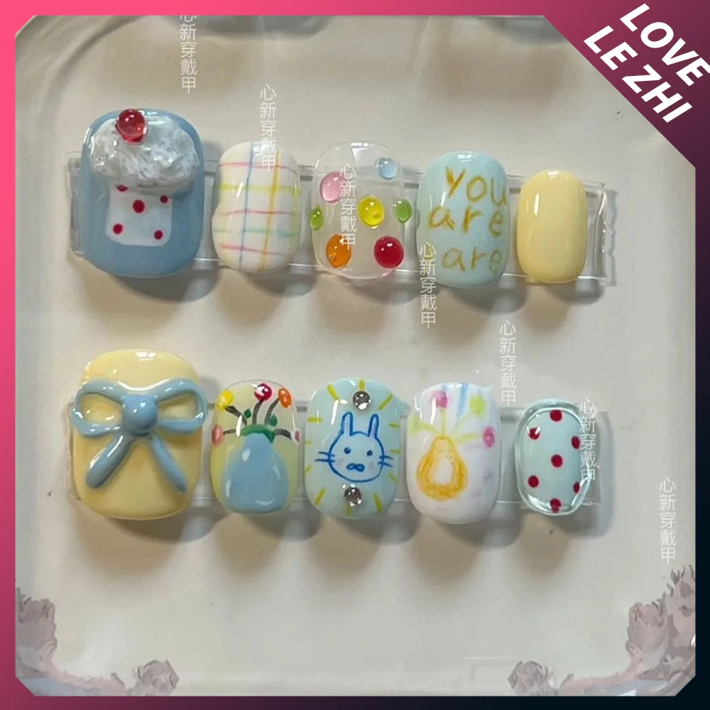 DIY Kurze Runde Kreative Lusti – Nail Art Xs Bewertung und Preis