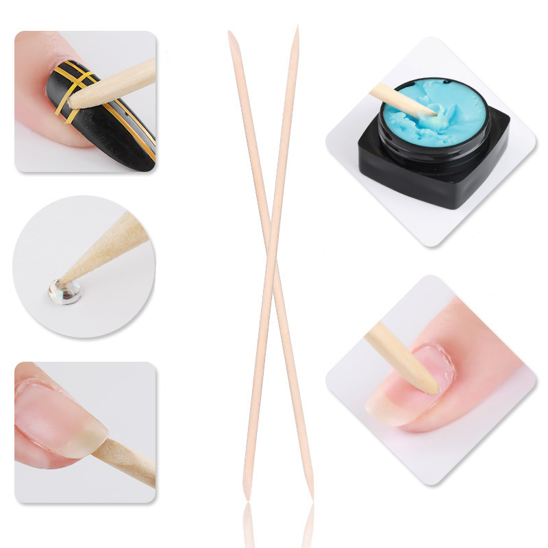 50/100 Teile/los Holz Stick Hä – Nail Art Orange Bewertung und Preis