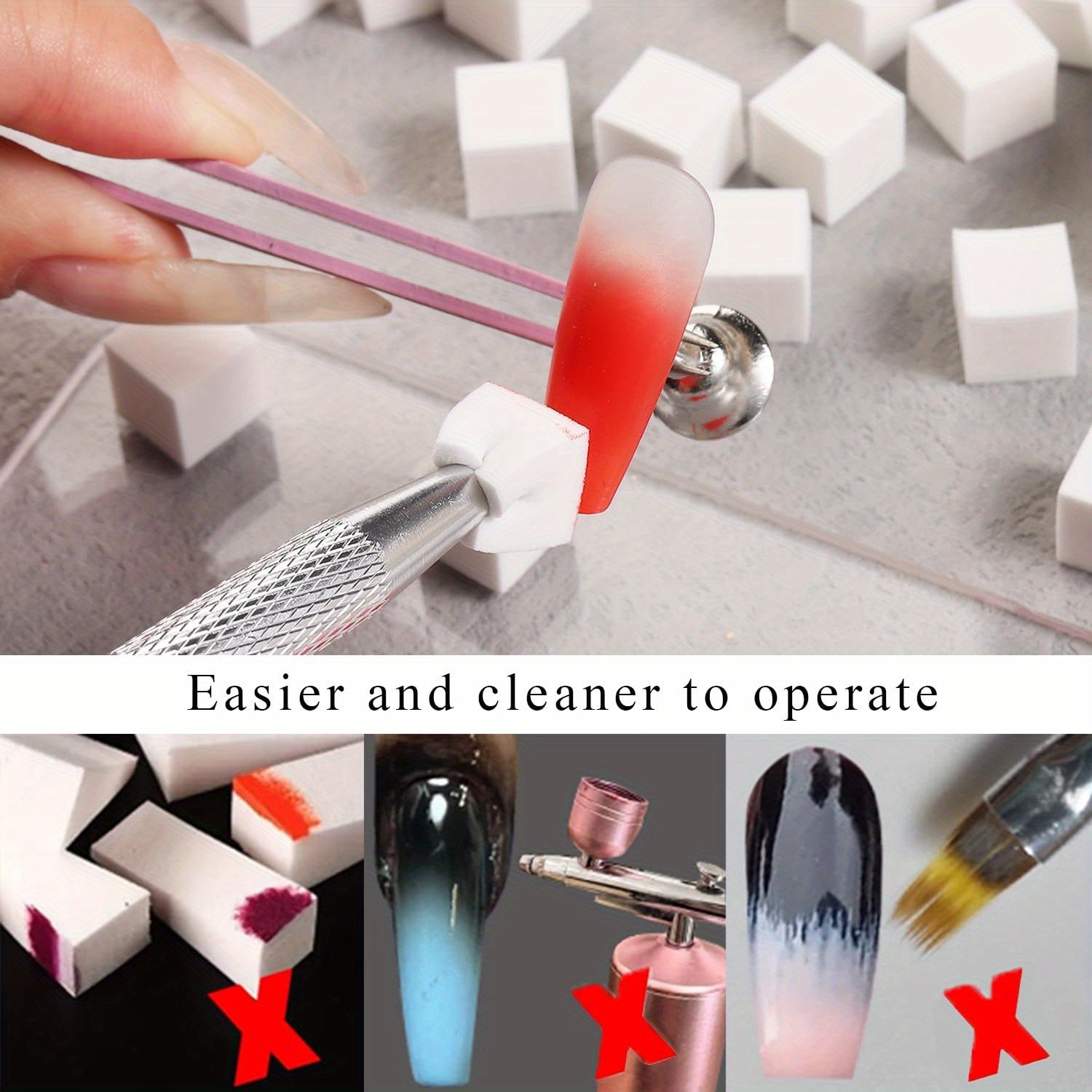1/50/100Pcs Platz Nail art Sch – Nail Art Brush Set Bewertung und Preis