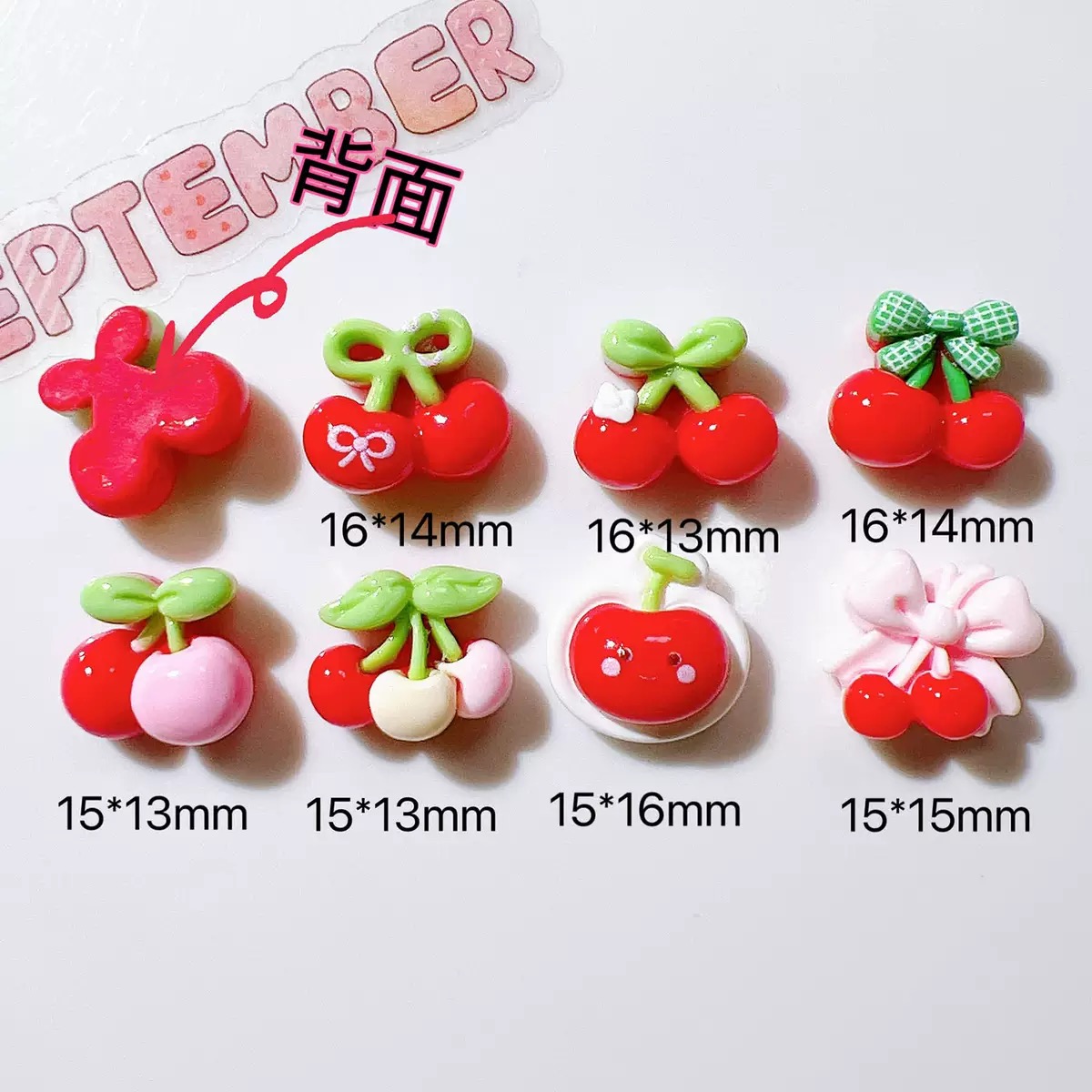 20 Stück niedliche Mini-Cartoo – Nail Art Red Cherry Bewertung und Preis