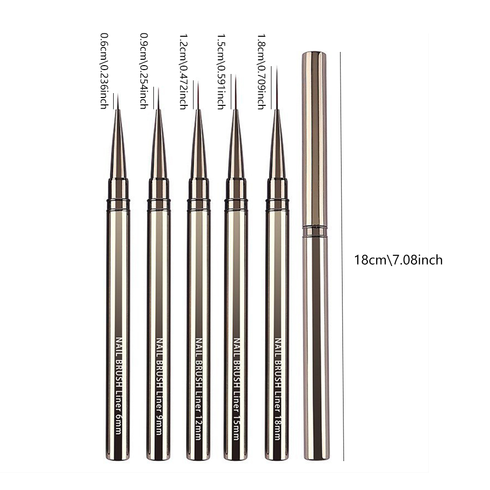 5-teiliges professionelles Nai – Nail Art Brush Set Bewertung und Preis