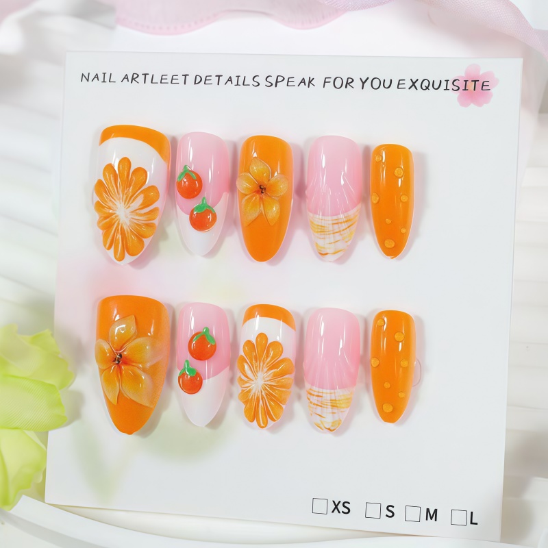 2026 Neu 30 Stück 3D Frucht-Or – Nail Art Orange Bewertung und Preis