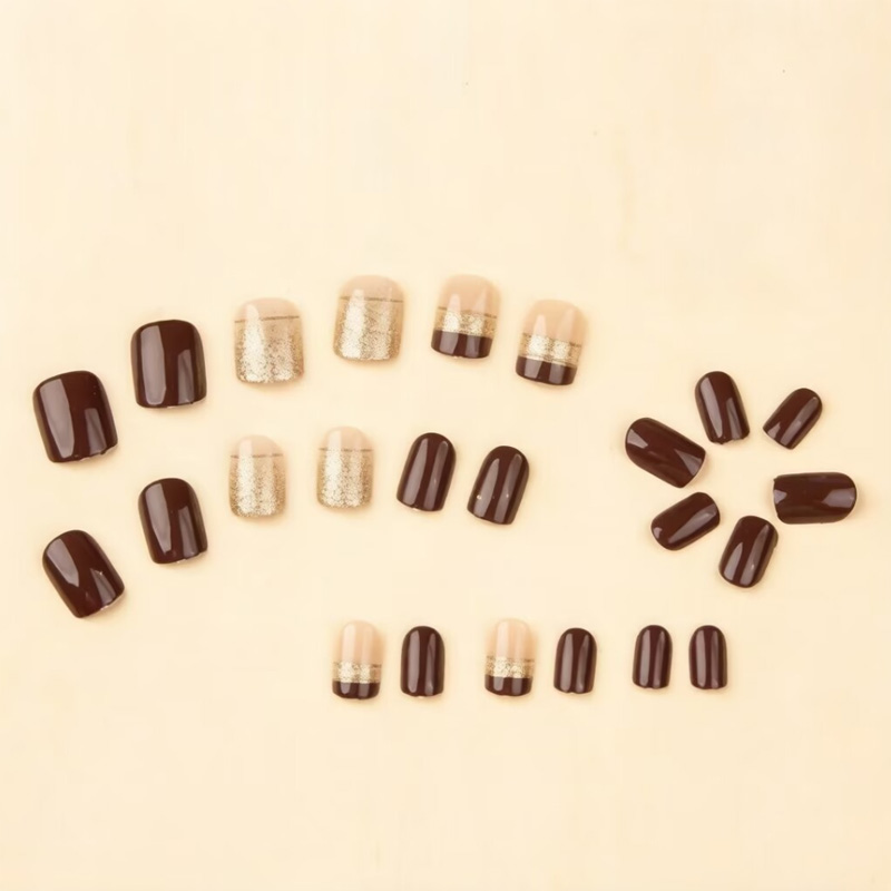 Kurze, quadratische Kunstnägel – Nail Art Glitter Bewertung und Preis