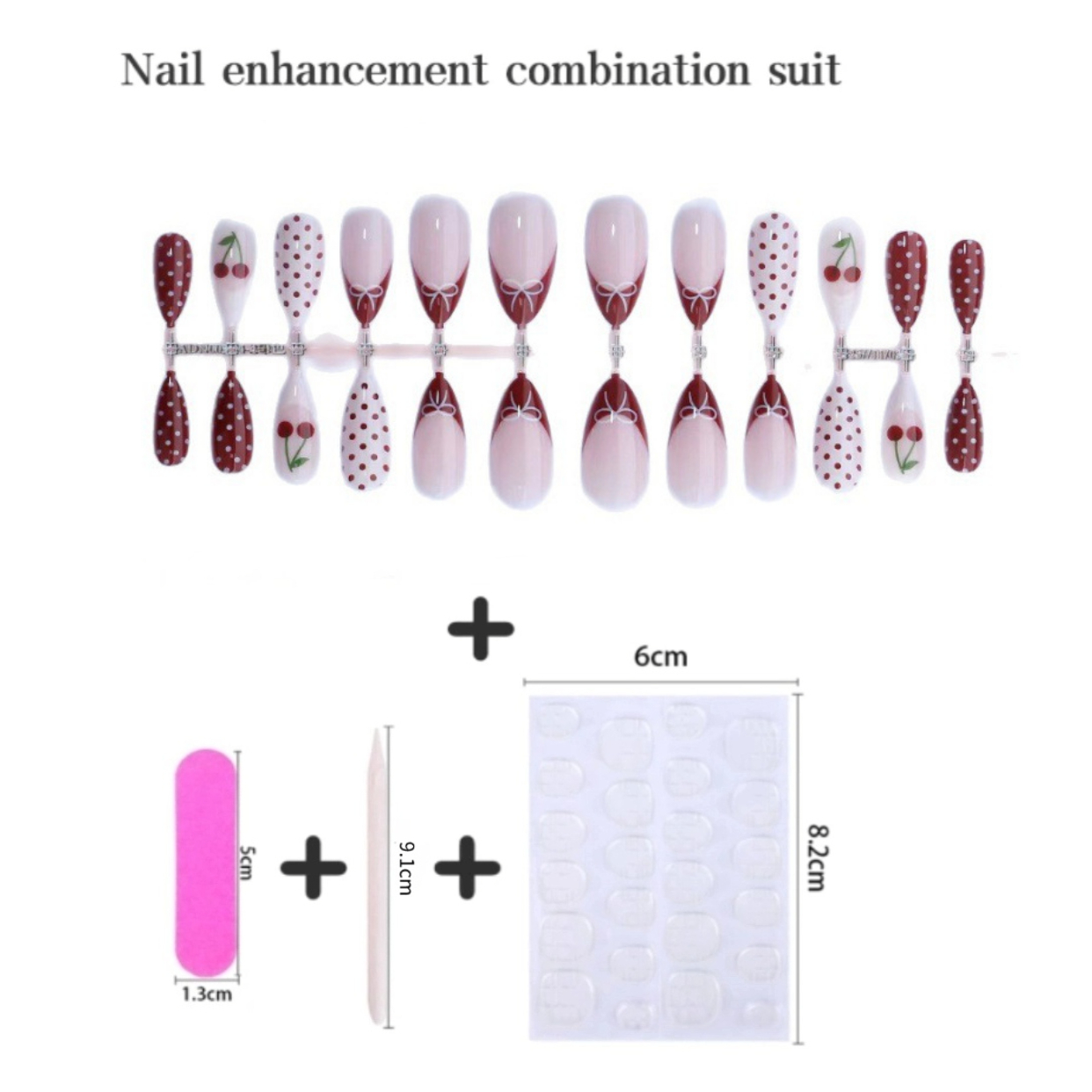 24 Stück Modische Rote French  – Nail Art Red Cherry Bewertung und Preis