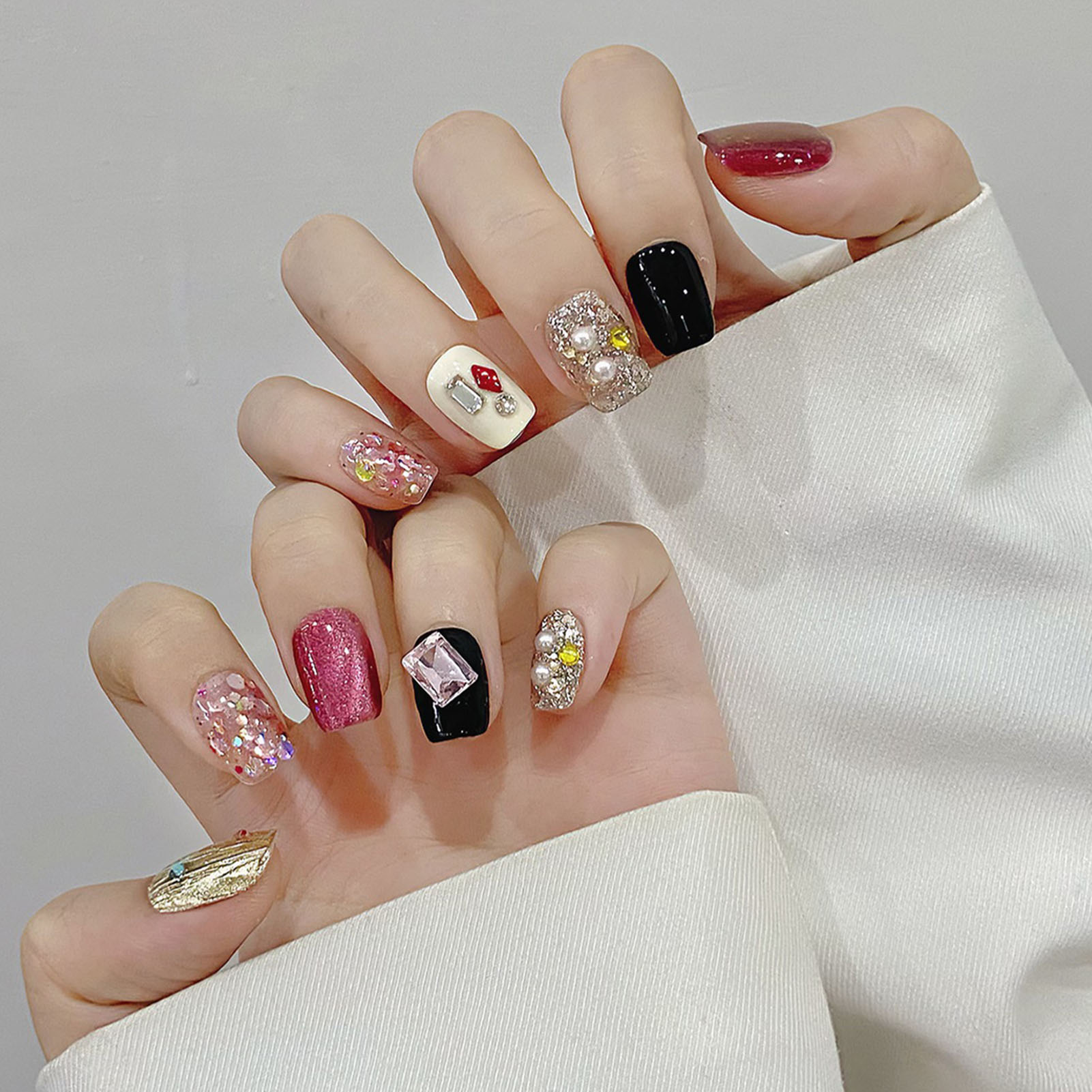 Handgemachte Presse auf Nägeln – Nail Art Glitter Bewertung und Preis