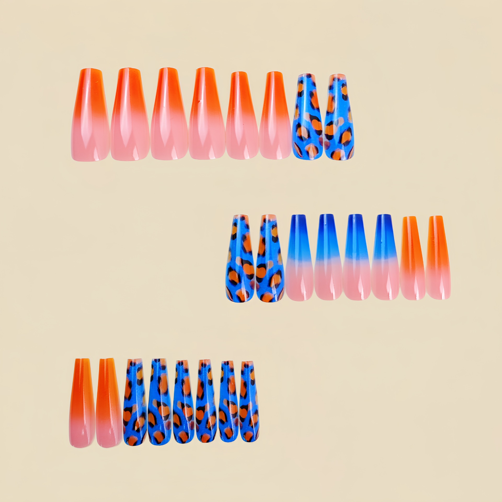 Farbverlauf Orange-Blau Künstl – Nail Art Orange Bewertung und Preis