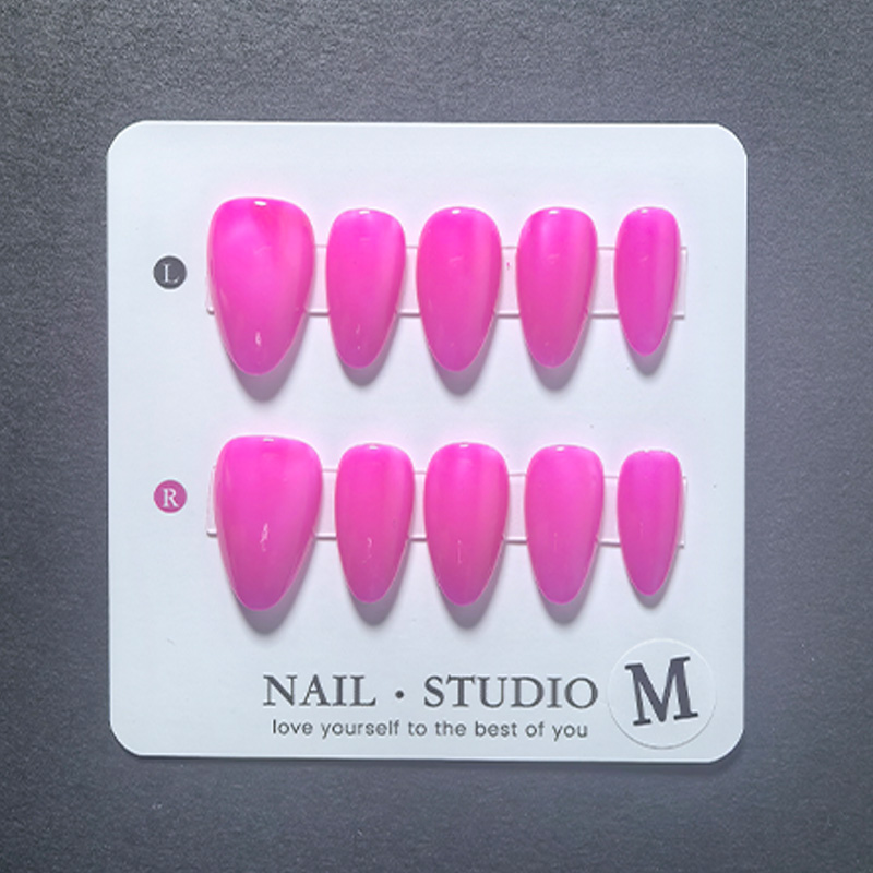 10 Stück Mandel-Press-on-Nägel – Nail Art Orange Bewertung und Preis