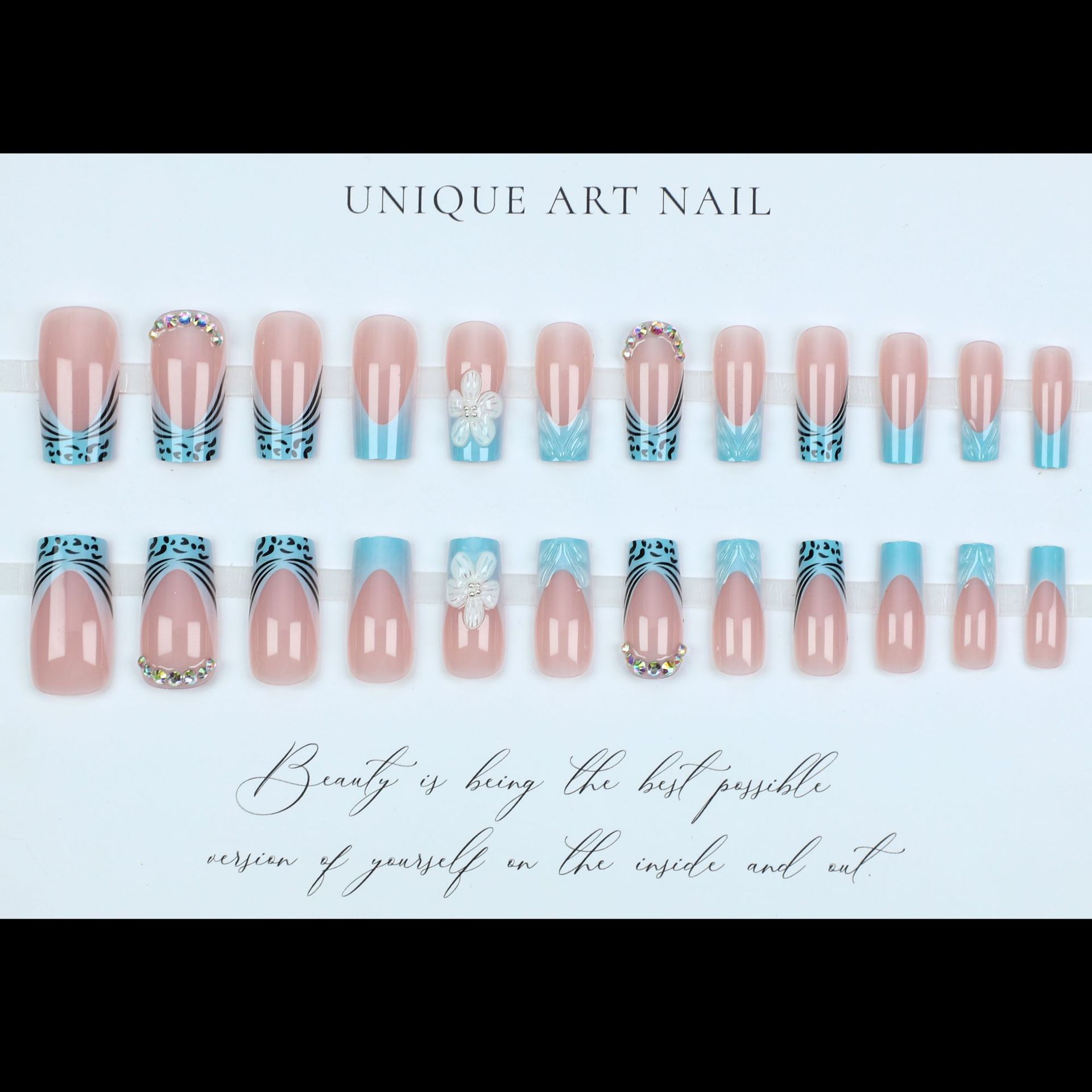 Mittellange künstliche Nägel f – Nail Art Orange Bewertung und Preis