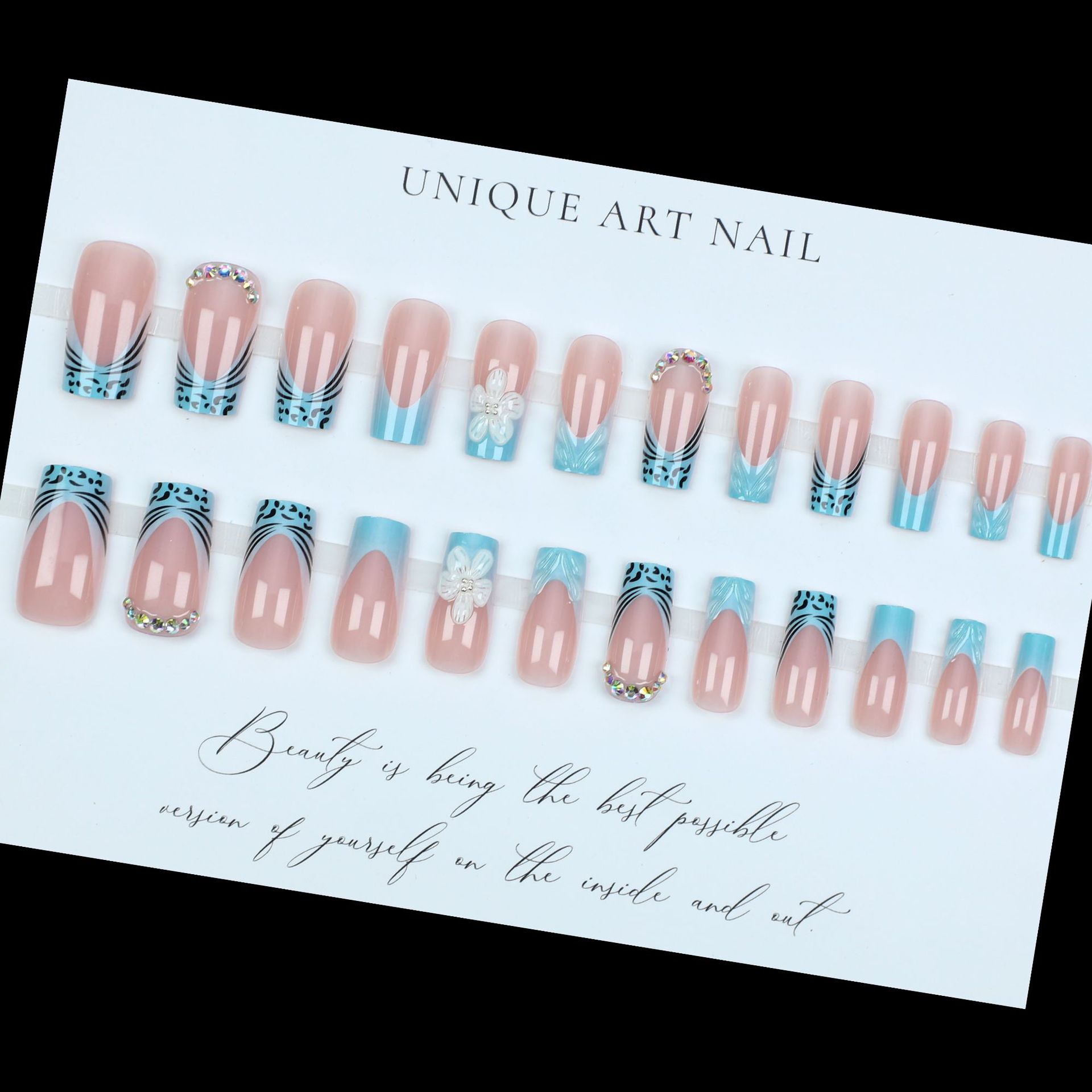 Mittellange künstliche Nägel f – Nail Art Orange Bewertung und Preis