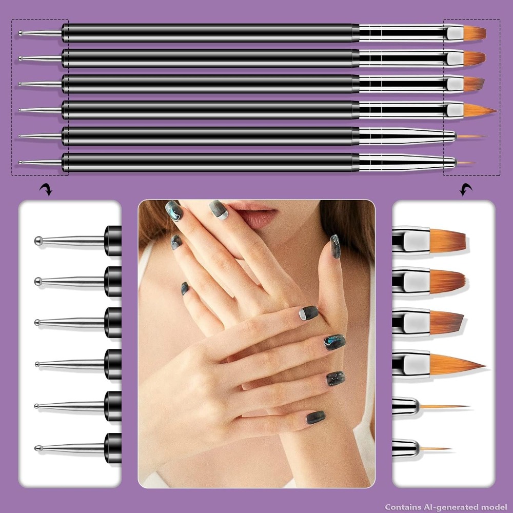 Doppelseitige Nail-Art-Punktie – Nail Art Brush Set Bewertung und Preis