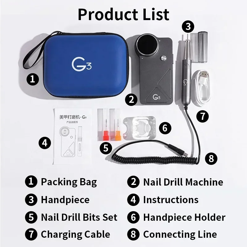 oxxi UV G3 40.000 U/min bürste – Nail Drill Machine Bewertung und Preis