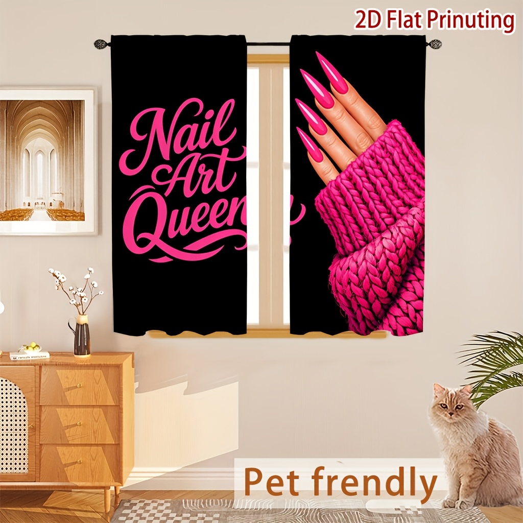 Nail Art Queen Vorhänge mit ro – Nail Art Queen Bewertung und Preis