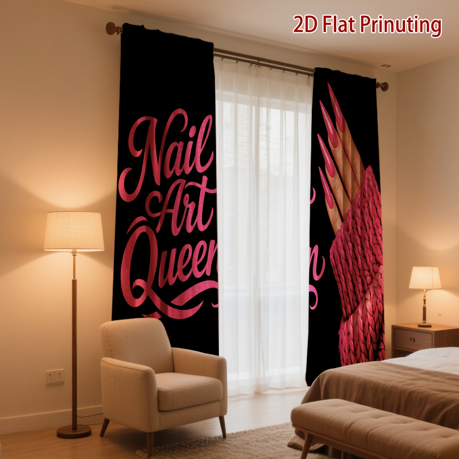 Nail Art Queen Vorhänge mit ro – Nail Art Queen Bewertung und Preis